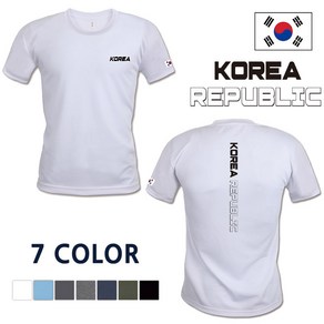 기능성 쿨론 KOREA 반팔티셔츠 운동 헬스 대한민국 TT-CT06 남녀공용