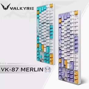 [ XC샵 ] VALKYRIE VK87 무선 기계식 게이밍 키보드 gasket구조 RGB램프 TFT스크린 4000mah 80%배열 전키핫스왑DIY