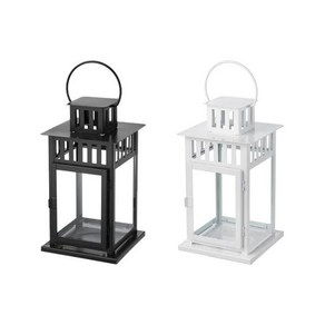 [이케아] BORRBY 보르뷔 양초랜턴/랜턴/향초홀더/양초홀더, 색상:화이트_102.701.43