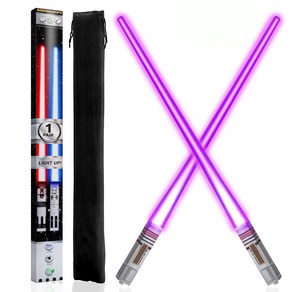 LIGHTSABER CHOPSTICKS LIGHT UP STAR WARS LED Glowi 라이트세이버 젓가락은 스타워즈 LED로 빛나는 라이트세이버 젓가락을 밝힙니다. 재사용 가, 1개