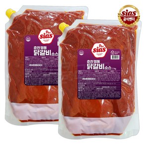 [퀴클리몰] 시아스 춘천 명동 닭갈비 소스 2kg 실온, 2개
