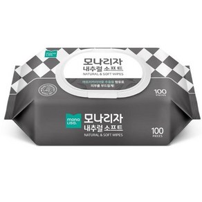 내추럴소프트 물티슈 100매 캡형 모나리자