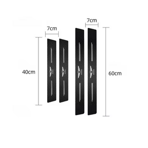 자동차 도어 씰 탄소 섬유 플레이트 보호용 스티커 G70 G80 G90 GV60 GV70 GV80 액세서리 4 개입, [01] 4pcs fo Genesis, 01 4pcs fo Genesis