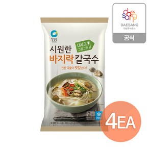 청정원 바지락칼국수 366g x 4개