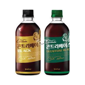 칸타타 콘트라베이스 500ml 블랙 3개+디카페인블랙 3개 총6개, 6개