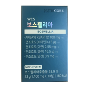 뉴트리코어 보스웰리아 1000 mg x 30정 Neo, 30g, 1개