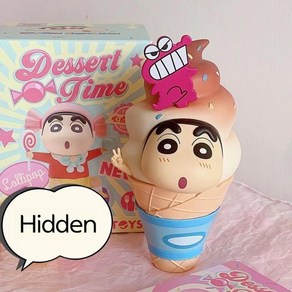 52TOYS 짱구 디저트 타임 시리즈 짱구는 못말려 피규어 (선택구매가능), 크리스피 콘 짱구(Hidden), 제품확인위해박스개봉, 1개