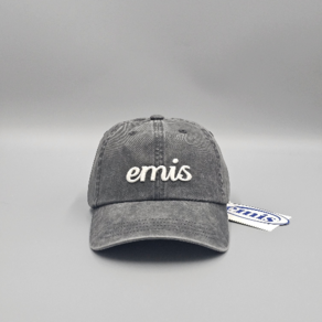 EMIS 이미스모자 빈티지 피그먼트 볼 캡 블랙 국내매장판