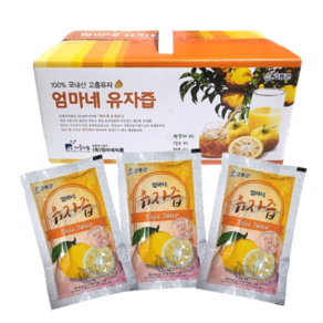 기관지에 좋은 고흥유자즙 엄마네 유자즙, 60개, 120ml