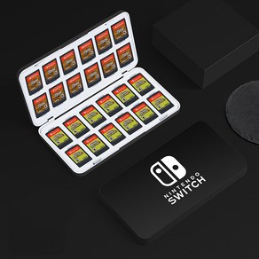 닌텐도 스위치 칩케이스 게임팩 카트리지 보관함, 1개, 닌텐도케이스(블랙)