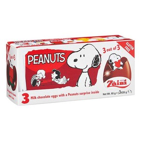 Zaini 자이니 초코에그 스누피 PEANUTS 초콜릿에그 1개 x 1, 80g