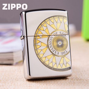 Zippo 원래 진짜 가벼운 크롬 갑옷 행운의 룰렛 zoppo 정품 등유 방풍 Zibao 남자