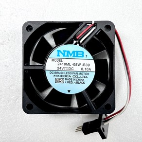 NMB 2410ML-05W-B39 24V 0.08A 3선 6025 60x60x25mm 냉각팬 쿨러 NMB팬, 1개