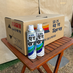 일신 락카 스프레이 DIY 1박스 무광 유광 코팅 페인트 스프레이, 40개, 420ml, 황색