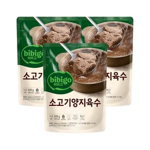 비비고 진국육수 소고기양지 500g x3개, 3개