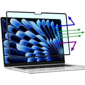 16.2인치 블루라이트 버블 방지 화면 보호기 맥북 프로 16인치M2 Po M2 Max M1 노트북 눈부심, 15.3 inch MacBook Ai blue lig, 1개
