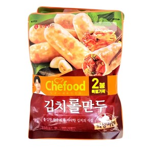 롯데 쉐푸드 김치 롤만두, 6개, 330g