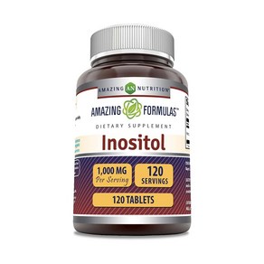 [당일출고] 어메이징뉴트리션 포뮬러 이노시톨 1000mg 타블렛 120정 / Inositol 1000mg 120 Tablets, 1개
