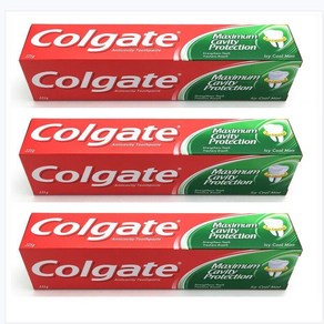 콜게이트 플루오라이드 치약 colgate 오리지널 치약, 3개, 225g