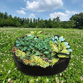 달빛코드 대형텃밭화분 대형화분 텃밭화분 가정용텃밭 베란다텃밭 가정용텃밭화분 부직포화분, L, L