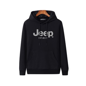 JEEP SPIRIT 남녀공용 베이직 기모 후드 티셔츠 HL6549