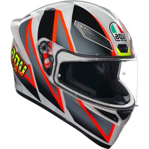 (AGV) 오토바이 헬멧 풀 페이스 K1 S BLIPPER GREY/RED L 59-60cm 18394007030-L