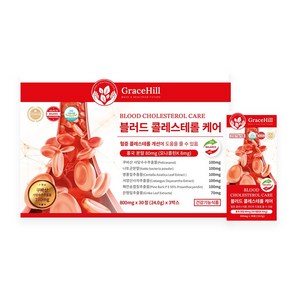 그레이스힐 블러드 콜레스테롤 케어 800mg 90정 홍국, 1개