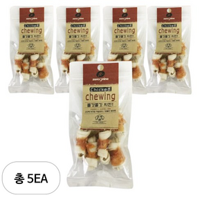 제로나인 츄잉 강아지껌, 치킨맛, 60g, 5개