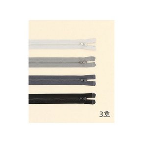 퀼트스타 [컬러선택] 3호 점퍼 비슬론지퍼 68cm_32~35, 1개, 34 딥그레이