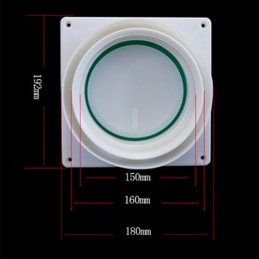 욕실 체크 밸브 휴게실 파이프 환풍기 공기 주방 배관 배기구 집 개량 150 180mm, 150-160-180MM, 1개