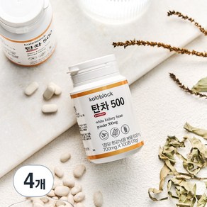 칼로블록 탄차500 흰강낭콩 추출물 500mg, 100정, 4개