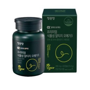 (정품)정관장 알파프로젝트 프리미엄 식물성 알티지 오메가3 390mg x 60캡슐(3개), 60정, 3개