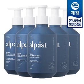 알피스트 비건 두피 샴푸 코튼머스크, 5개, 730ml