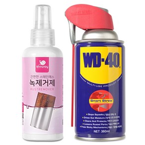 WD-40 방청윤활제 360ml + 슬로웨이 녹제거제 150ml 사은품 전용 브러쉬 1개 증정