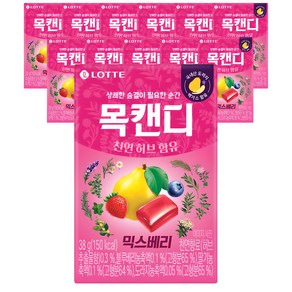 목캔디 믹스베리, 38g, 12개