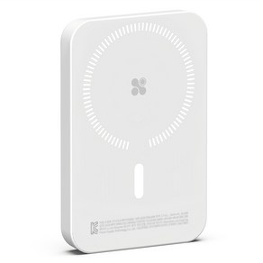 SPEEDY 10W 맥세이프 무선 충전 보조배터리 5000mAh, 화이트, SPE-B2DC5WL05W