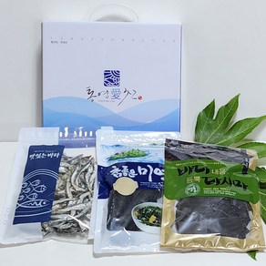 통영애찬 실속 멸치선물세트 1호(대멸치100g/미역40g/다시마80g)