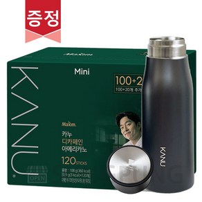 카누 디카페인 커피 미니 120T + 바스크 텀블러, 카누 디카페인 120T, 900mg, 1개, 120개입