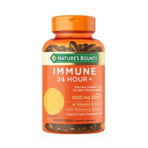 네이처스 바운티 면역 24시간 풀러스 120 소트프젤 Natue's Bounty Immune 24 Hou+ 120 Softgels [소비기한 26년4월], 1개, 120정