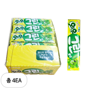 오리온 와우 탱글 포도 풍선껌, 315g, 4개