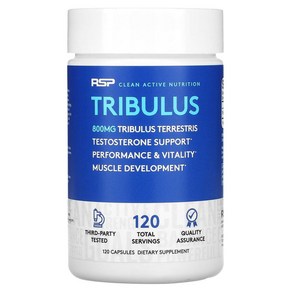 RSP Nutition 트리뷸러스 800mg 120정 트리블러스, 1개