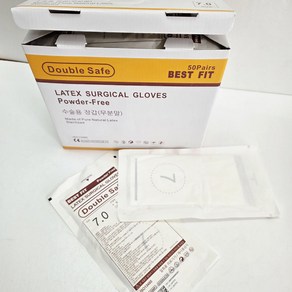 [캐주얼헬스] 탑글러브 수술용 멸균 라텍스 장갑 의료용 병원용 파우더프리, 1개, 수술용 7.5