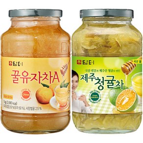 담터 꿀 유자차 A 1kg+ 제주 청귤차 1kg