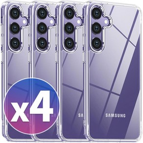 스톤스틸 2+2 갤럭시 A24 LTE 4G 투명 젤리 심플 베이직 케이스 4개