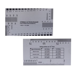 메탈 기타 스트링 높이 측정자