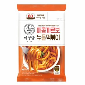 CJ 미정당 매콤까르보나라 누들떡볶이, 4개, 400g