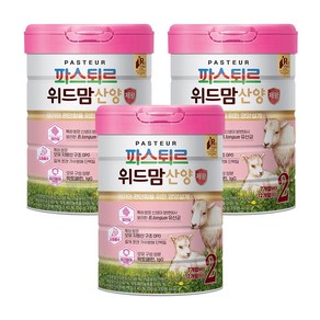 파스퇴르 위드맘 산양 제왕 분유 2단계, 750g, 3개