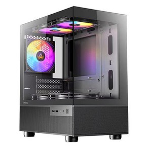 안텍 Antec CX200M RGB ELITE 컴퓨터 PC 케이스 (블랙), 1개