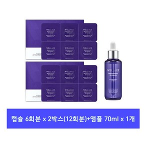 웰라쥬 리얼 히알루로닉 투엑스 캡슐 12회분+앰플 70ml 1병 / 시즌3