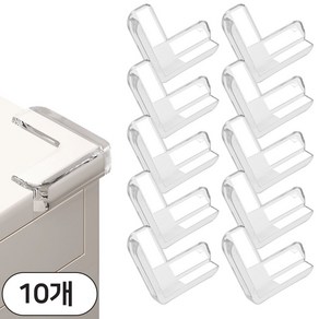 리빙메이커 안전 모서리 코너 보호대, 투명, 10개